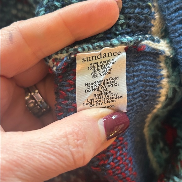 Sundance winter Snowflake Cardigan never worn PM - Picture 4 of 4